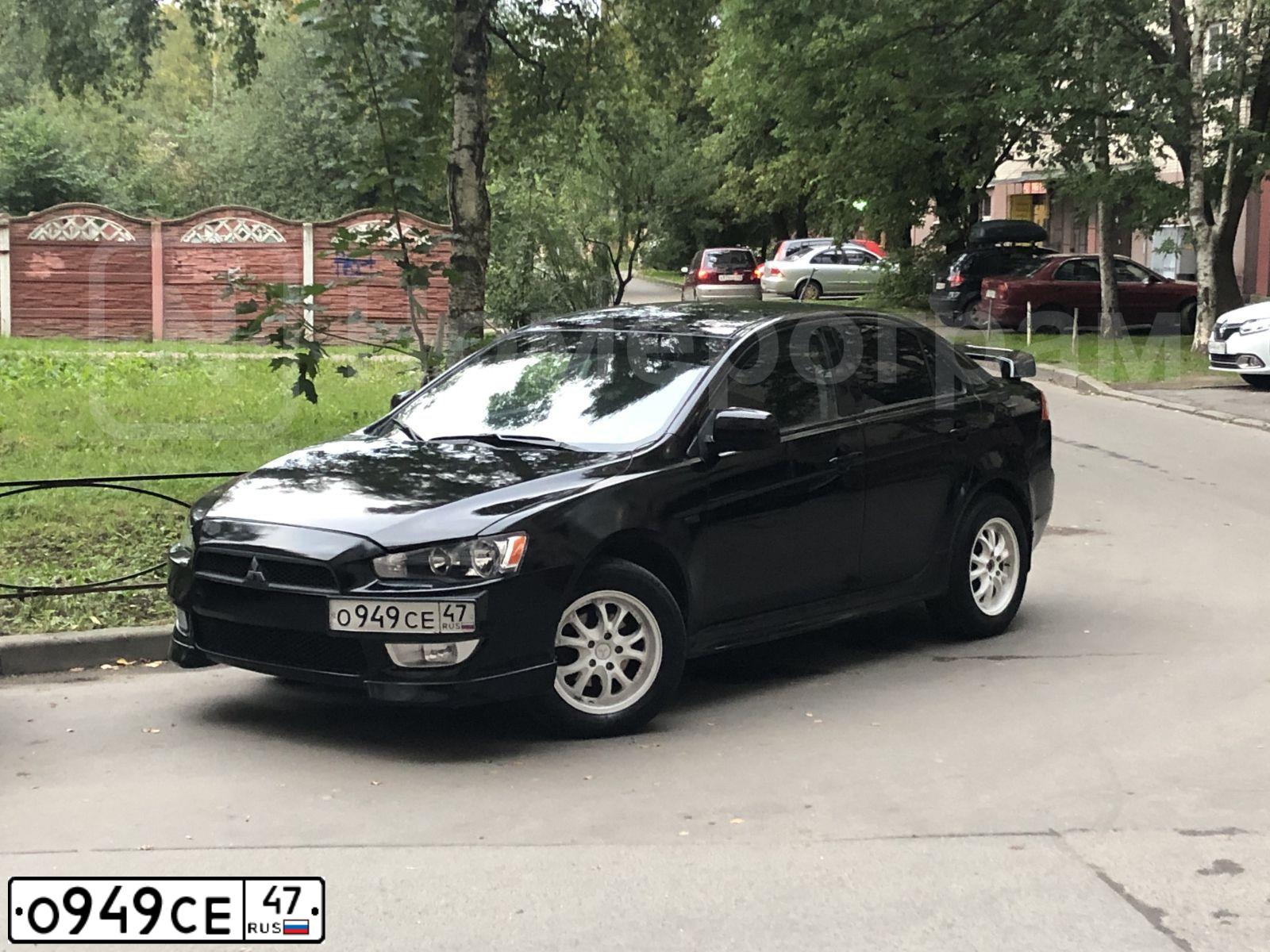 Фото автомобиля MITSUBISHI LANCER, 2007 — госномер В803ОО761. Цвет: ЧЕРНЫЙ