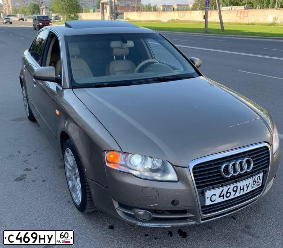 Фото автомобиля AUDI A4, 2013 — госномер С496НУ60. Цвет: ЧЕРНЫЙ