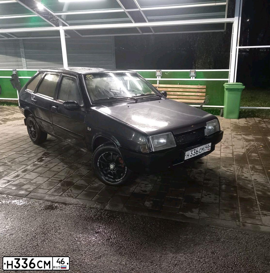 Фото автомобиля LADA 2109 SAMARA, 2003 — госномер К569УС46. Цвет: ГРАФИТОВЫЙ МЕТАЛЛИК