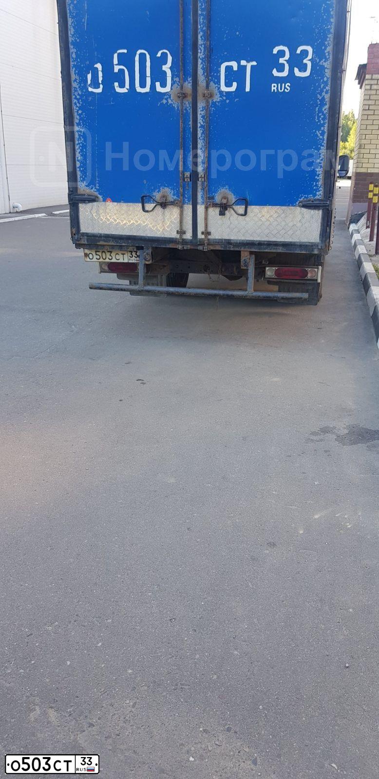 Фото автомобиля GAZ Z 3302 GAZEL, 2006 — госномер О026ТТ33. Цвет: СИНИЙ