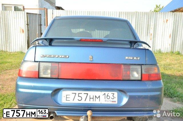 Фото автомобиля LADA 2110, 2004 — госномер Е757НМ163. Цвет: Сине-зеленый