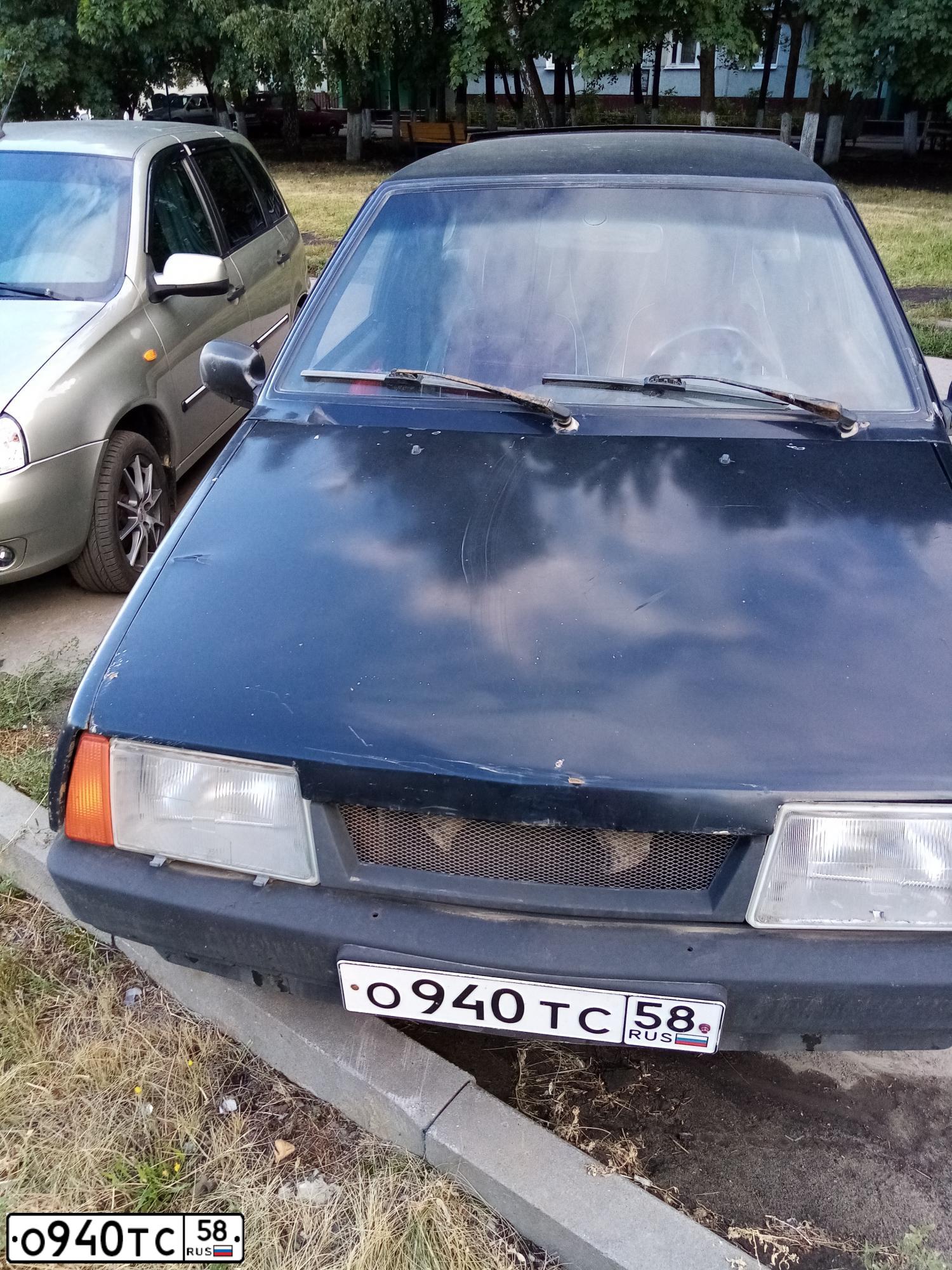 Фото автомобиля LADA 2109 SAMARA, 1997 — госномер О940ТС58. Цвет: ЧЕРНЫЙ