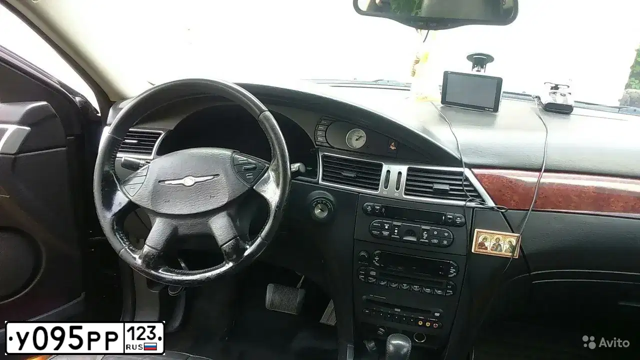 Фото автомобиля CHRYSLER PACIFICA, 2004 — госномер С291КР61. Цвет: ЧЕРНЫЙ