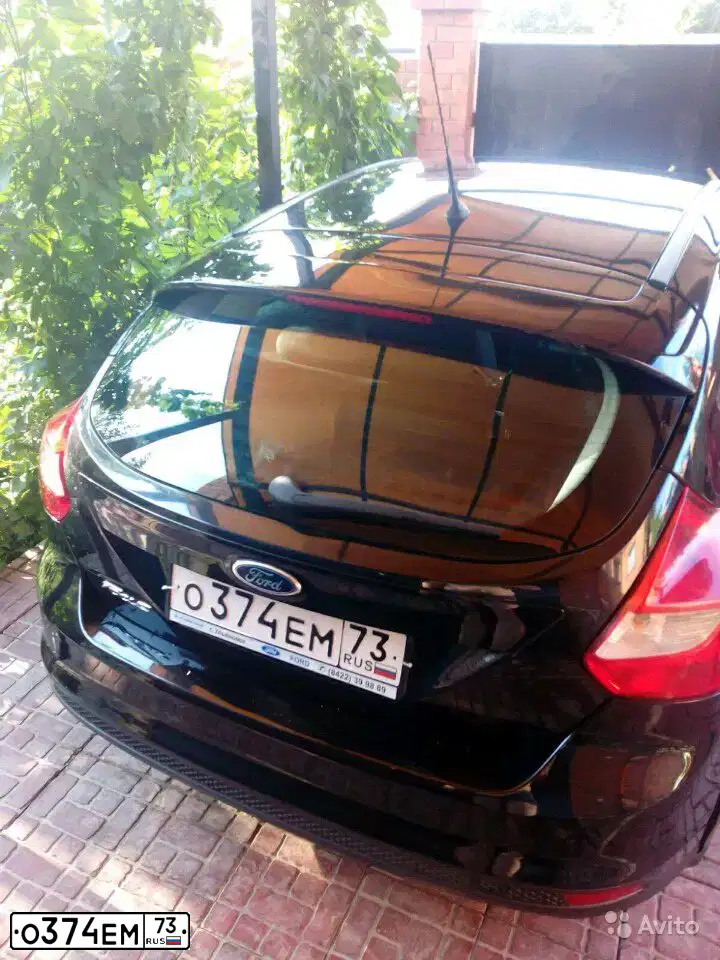 Фото автомобиля FORD FOCUS, 2011 — госномер К205КХ73. Цвет: ЧЕРНЫЙ