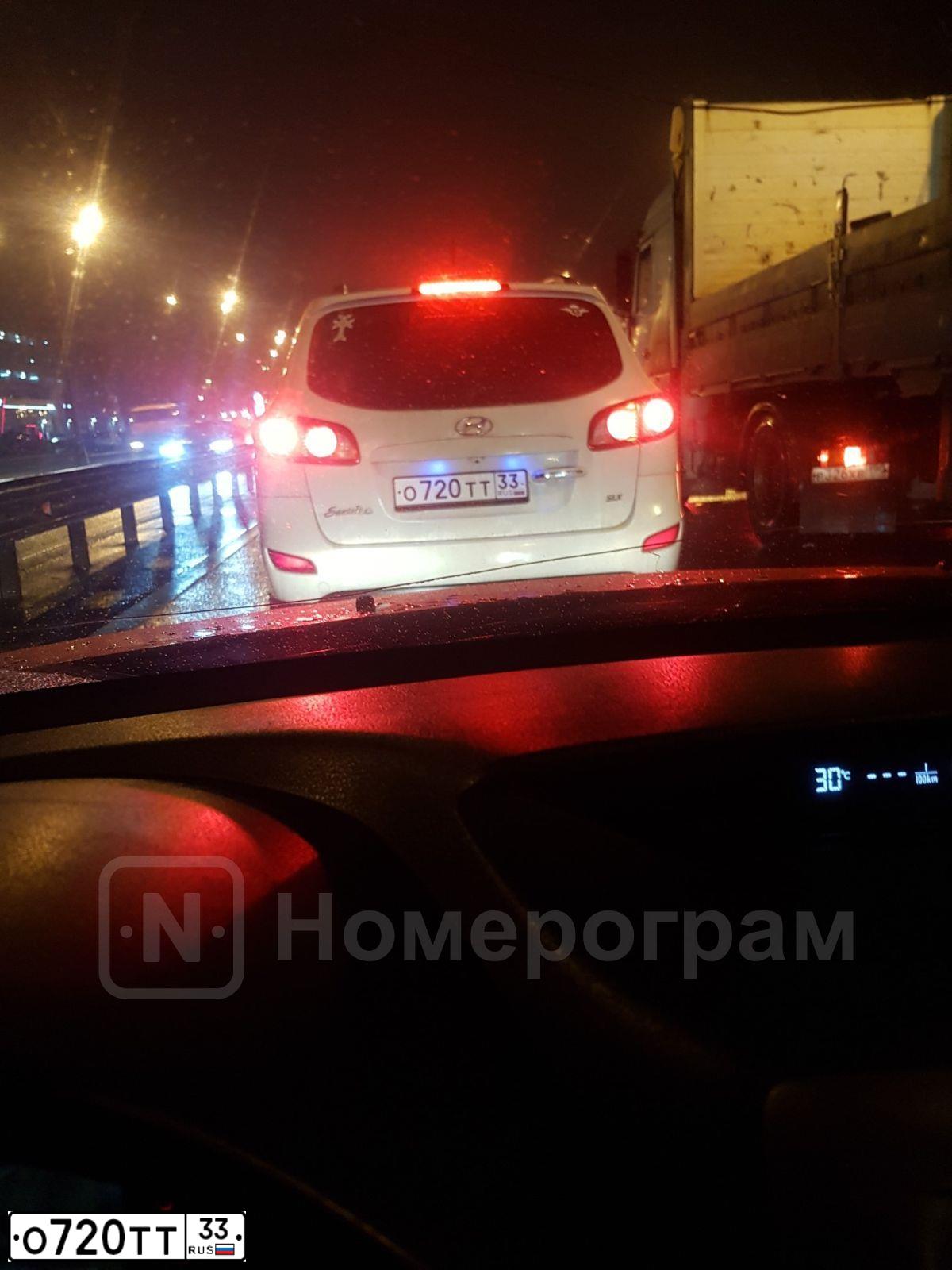Фото автомобиля HYUNDAI SANTA FE, 2010 — госномер Р161ЕХ40. Цвет: Белый
