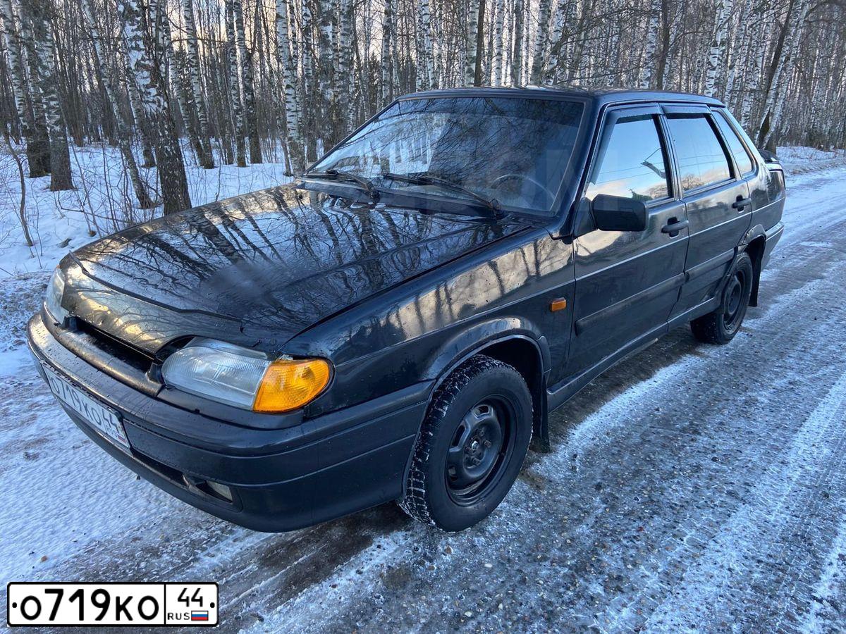 Фото автомобиля LADA 2115 SAMARA, 2010 — госномер О719КО44. Цвет: Сине-Черный