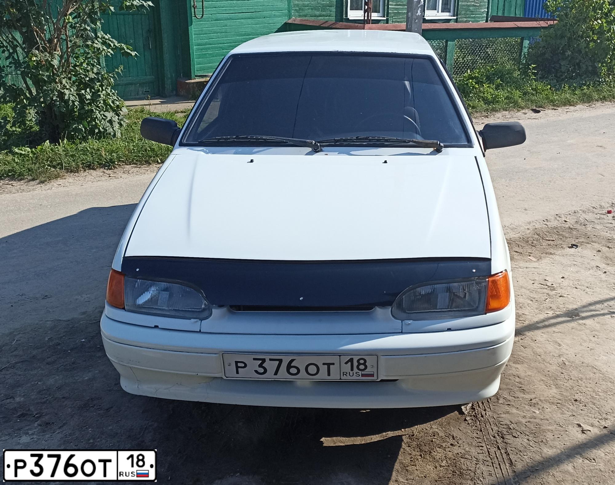 Фото автомобиля LADA 2114 SAMARA, 2012 — госномер Р376ОТ18. Цвет: Белый