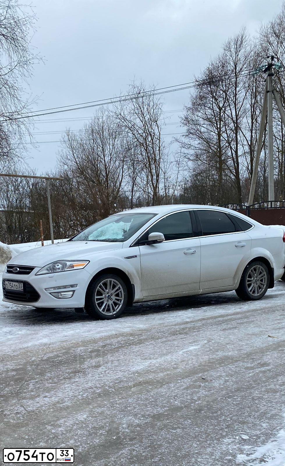 Фото автомобиля FORD MONDEO, 2011 — госномер О754ТО33. Цвет: Белый