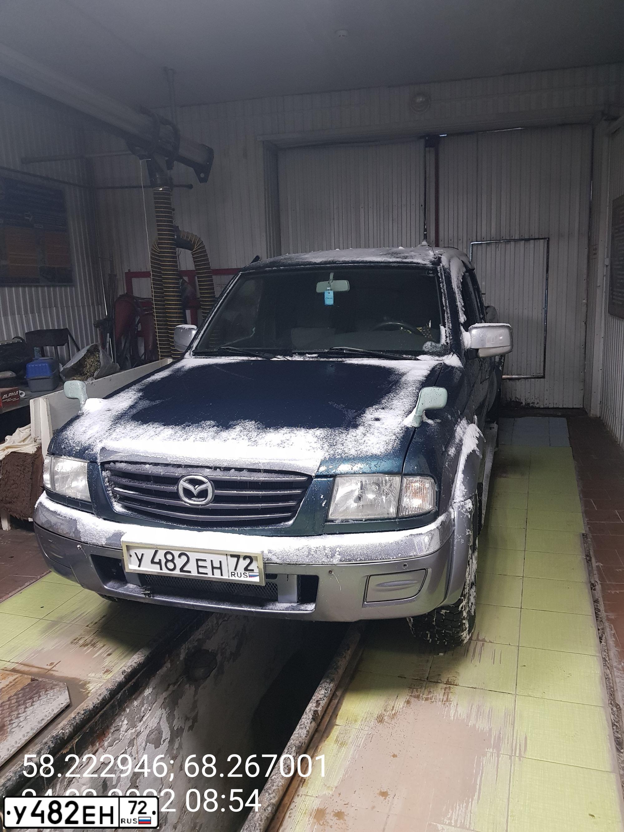 Фото автомобиля MAZDA A B-SERIE, 2005 — госномер У482ЕН72. Цвет: Темно-зеленый