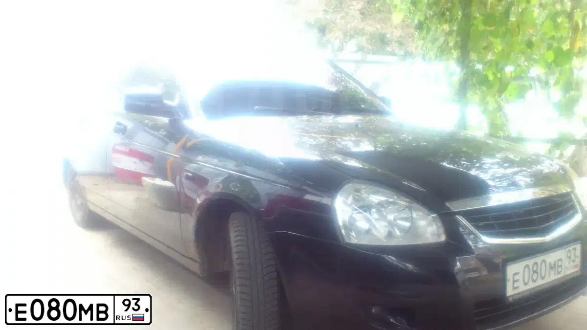 Фото автомобиля LADA 2170 PRIORA, 2007 — госномер О229КА06. Цвет: ЧЕРНЫЙ