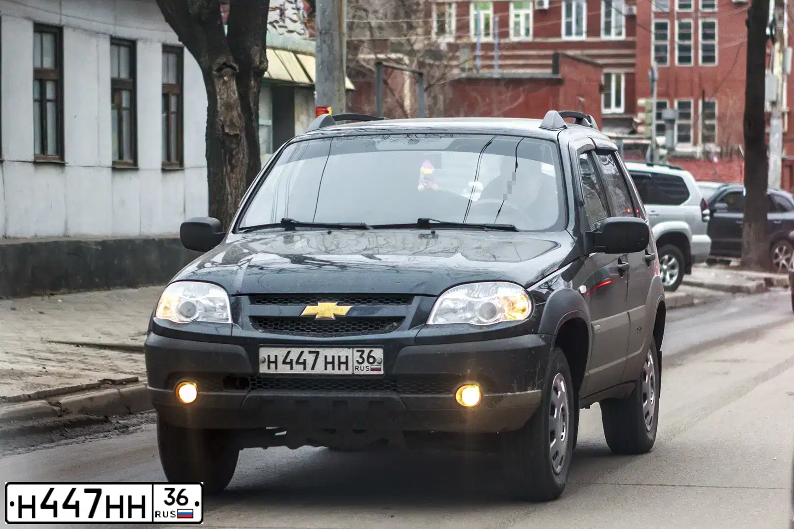 Фото автомобиля CHEVROLET NIVA, 2004 — госномер О287СМ36. Цвет: Светло-Серебристый металлик