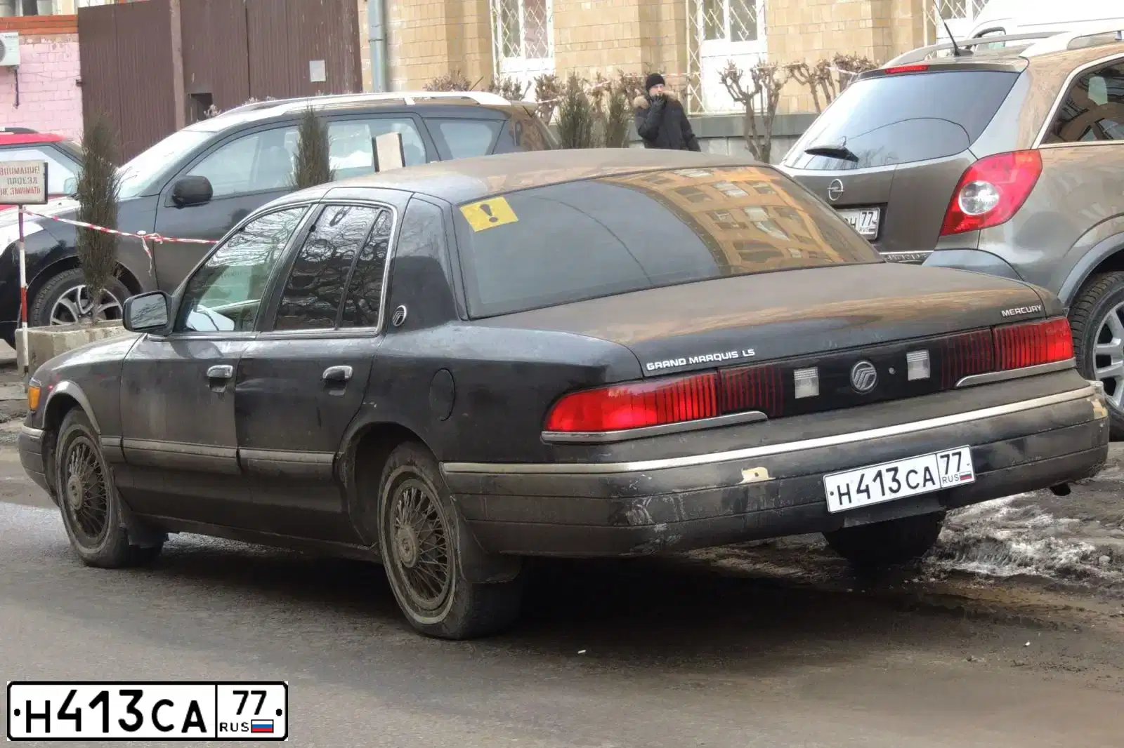 Фото автомобиля МЕРКУРИ ГРАНД МАРКИЗ, 1992 — госномер Р958ОВ68. Цвет: ГОЛУБОЙ