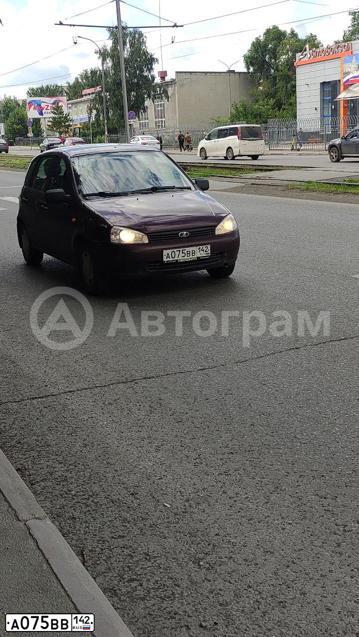 Фото автомобиля LADA 1119 KALINA, 2012 — госномер В949АУ159. Цвет: Сине-Черный