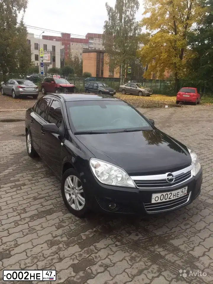 Фото автомобиля OPEL ASTRA, 2008 — госномер Р299УХ47. Цвет: ЧЕРНЫЙ