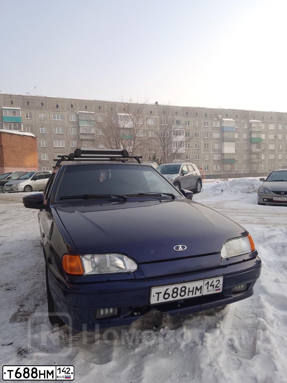 Фото автомобиля LADA 2114 SAMARA, 2011 — госномер Т688НМ142. Цвет: синий