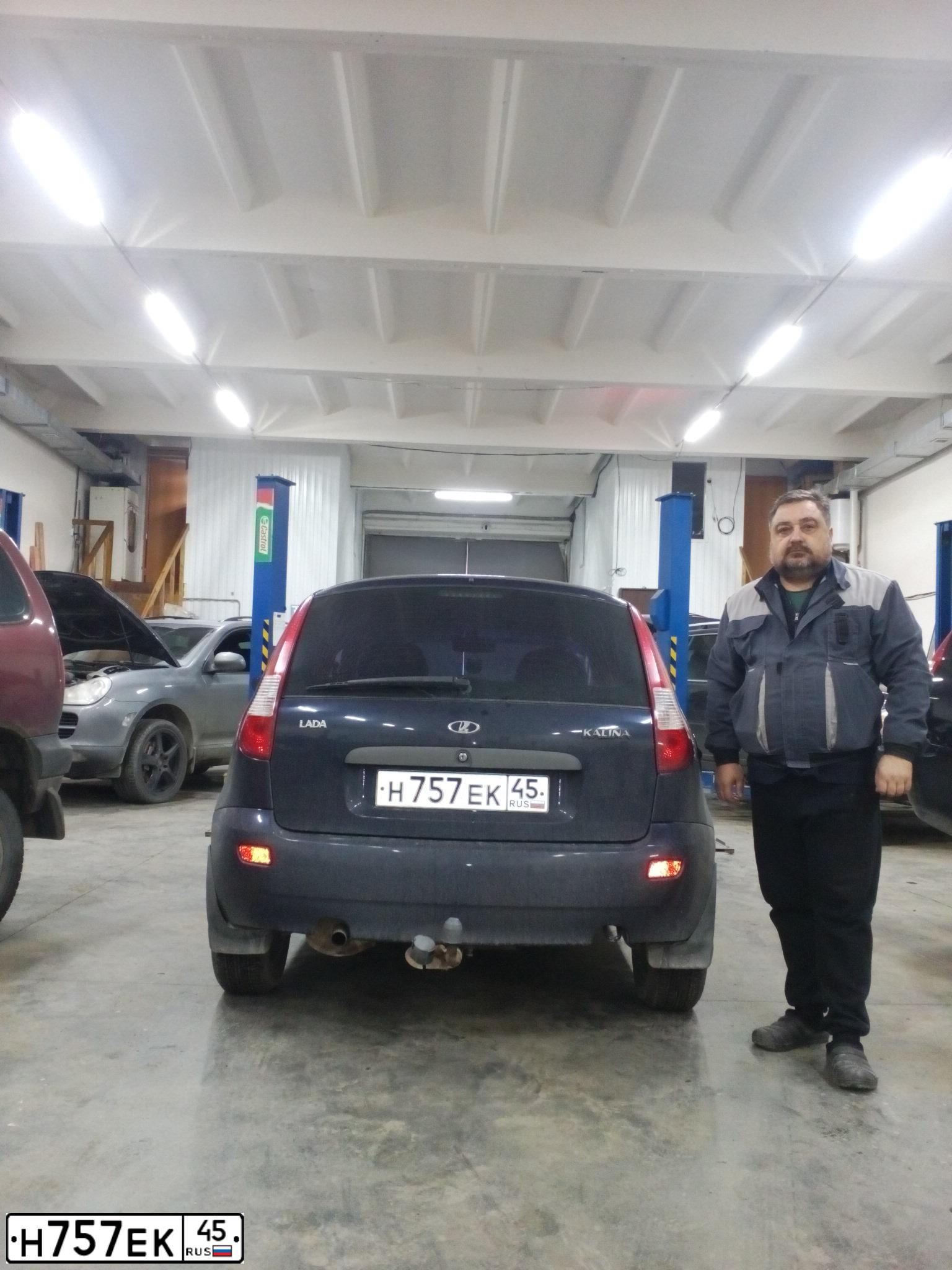 Фото автомобиля LADA 1119 KALINA, 2007 — госномер Н757ЕК45. Цвет: ТЕМНЫЙ СИНЕ-ФИОЛЕТОВЫЙ