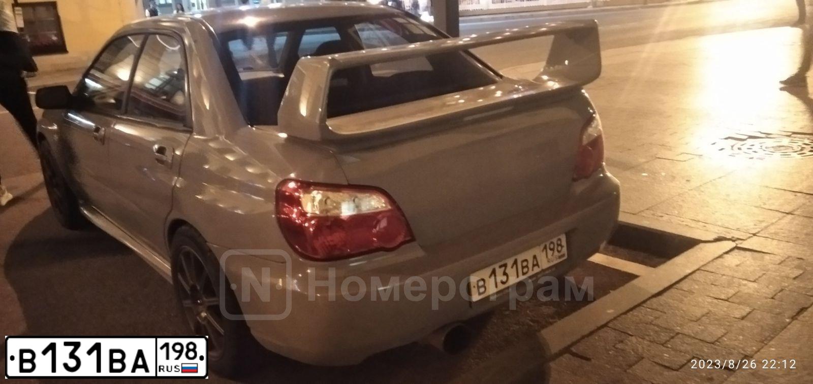 Фото автомобиля SUBARU IMPREZA, 2004 — госномер Т121УК198