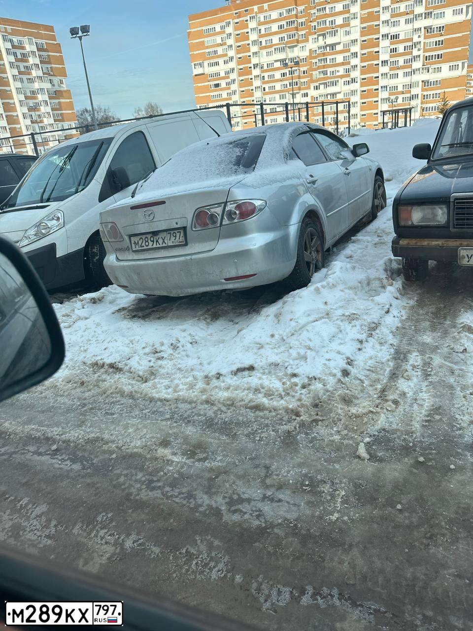 Фото автомобиля MAZDA 6, 2004 — госномер М289КХ797. Цвет: Серый