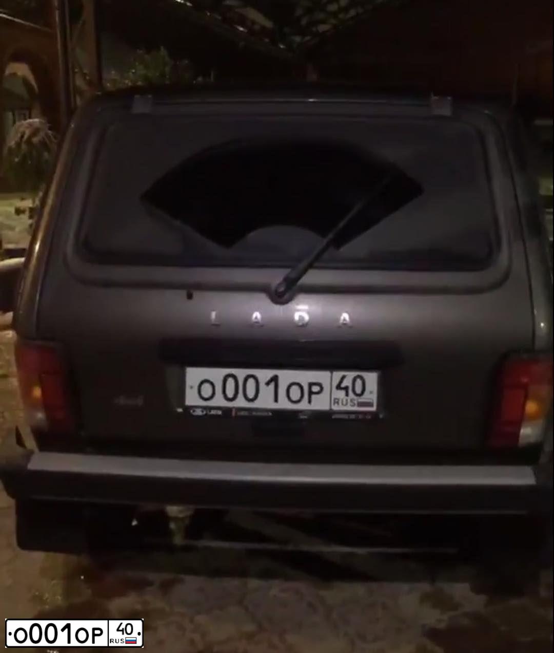 Фото автомобиля LADA 2121 NIVA, 2018 — госномер О001ОР40. Цвет: Золотисто-коричневый