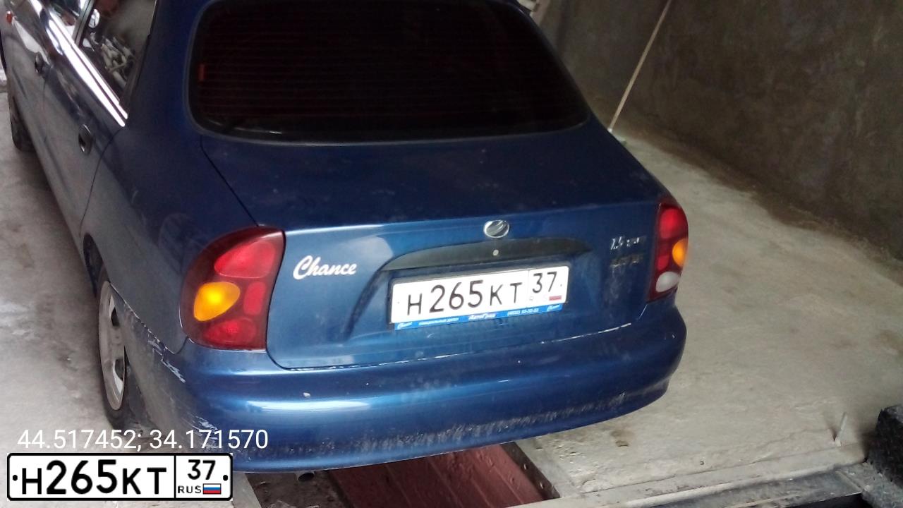 Фото автомобиля ЗАЗ ШАНС, 2011 — госномер М060ВА185. Цвет: СИНИЙ