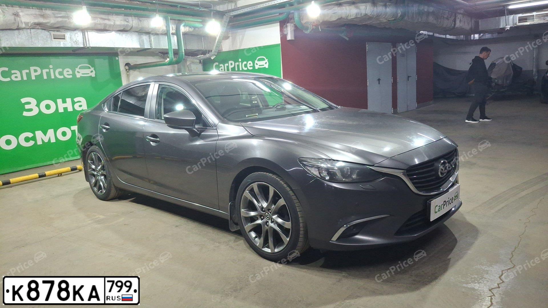 Фото автомобиля MAZDA 6, 2018 — госномер К878КА799. Цвет: ТЕМНО СЕРЫЙ
