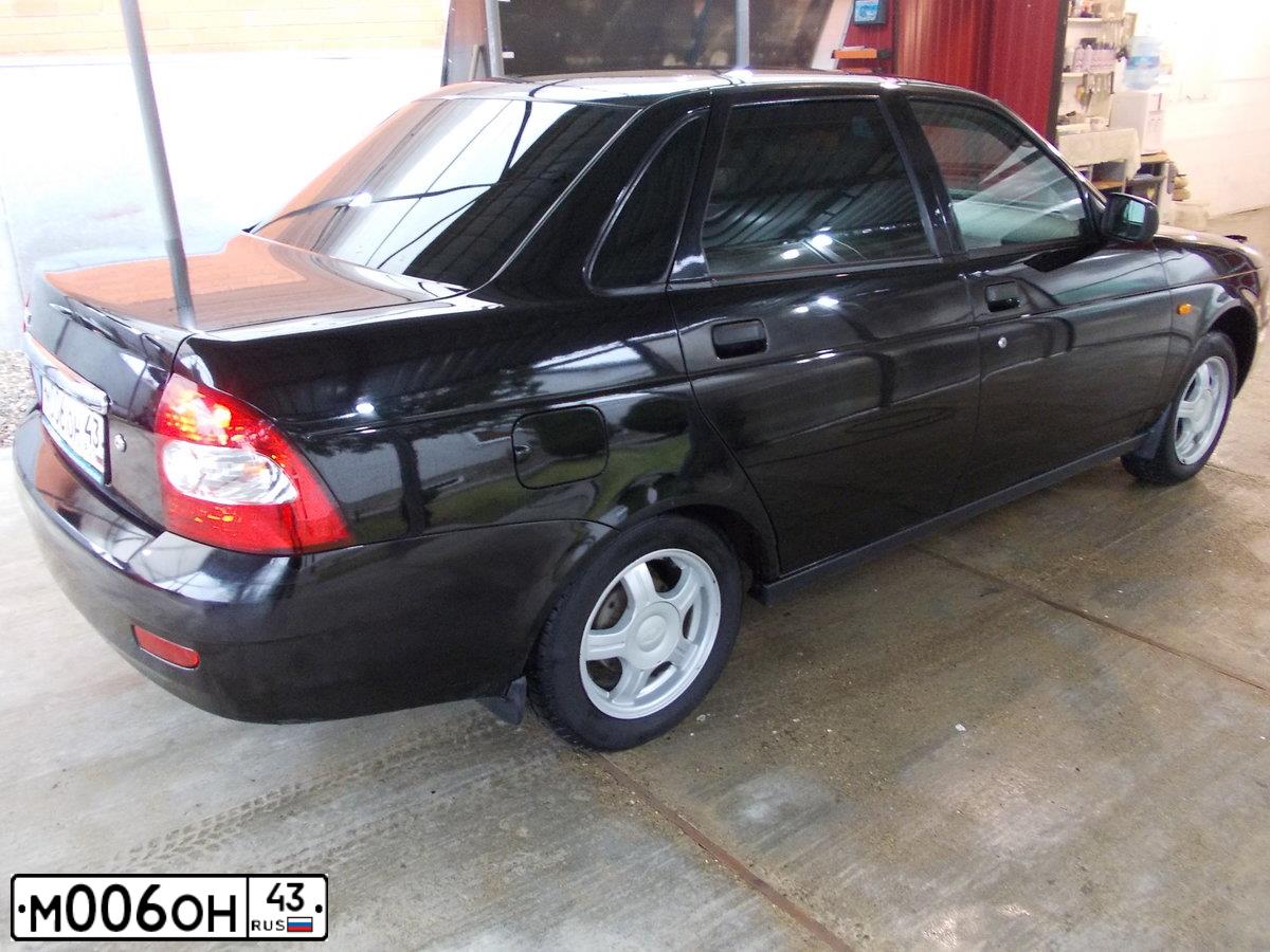 Фото автомобиля LADA 2170 PRIORA, 2009 — госномер М006ОН43. Цвет: СИНЕ-ЧЕРНЫЙ