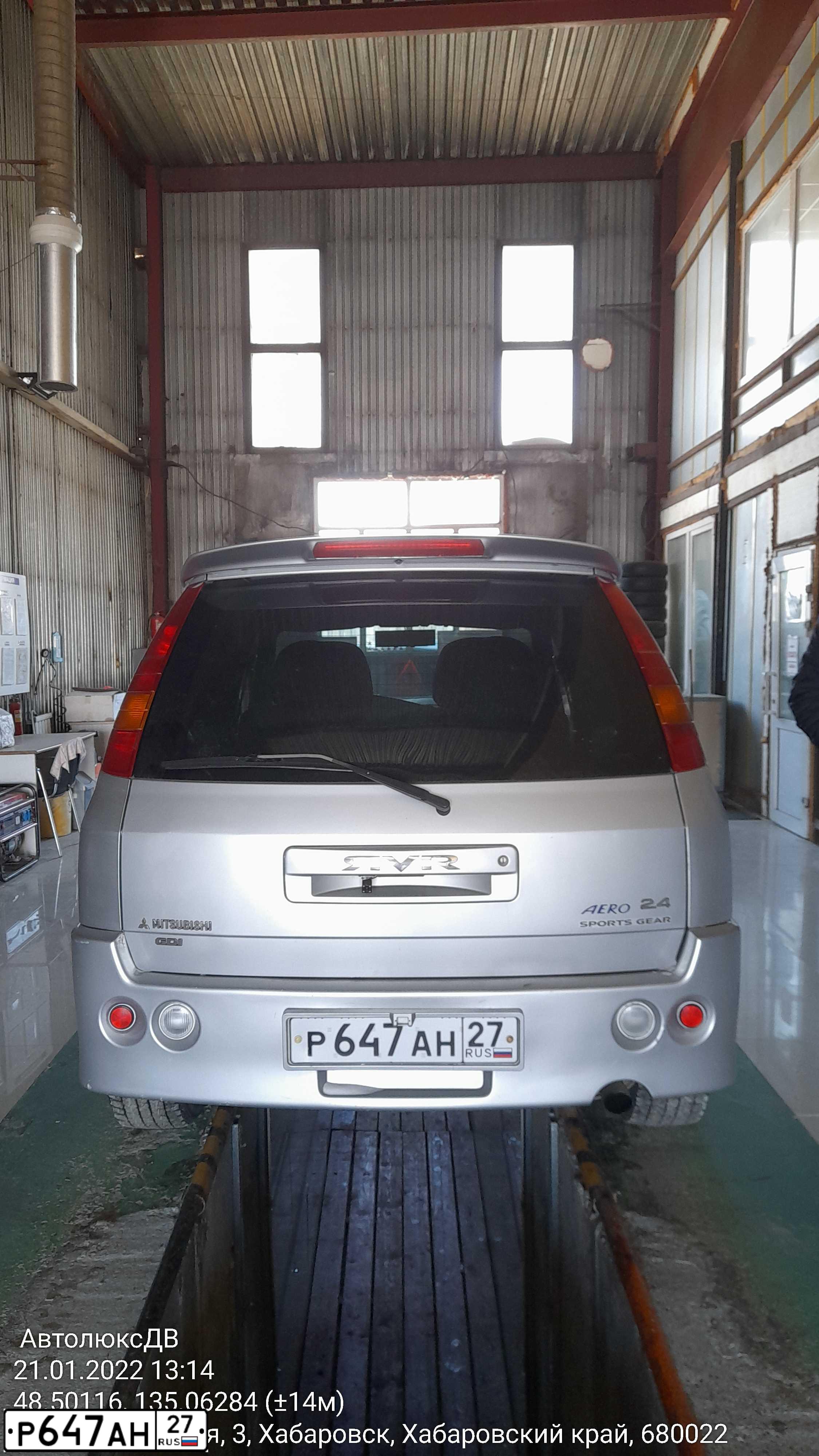 Фото автомобиля MITSUBISHI RVR, 1999 — госномер А023РР79