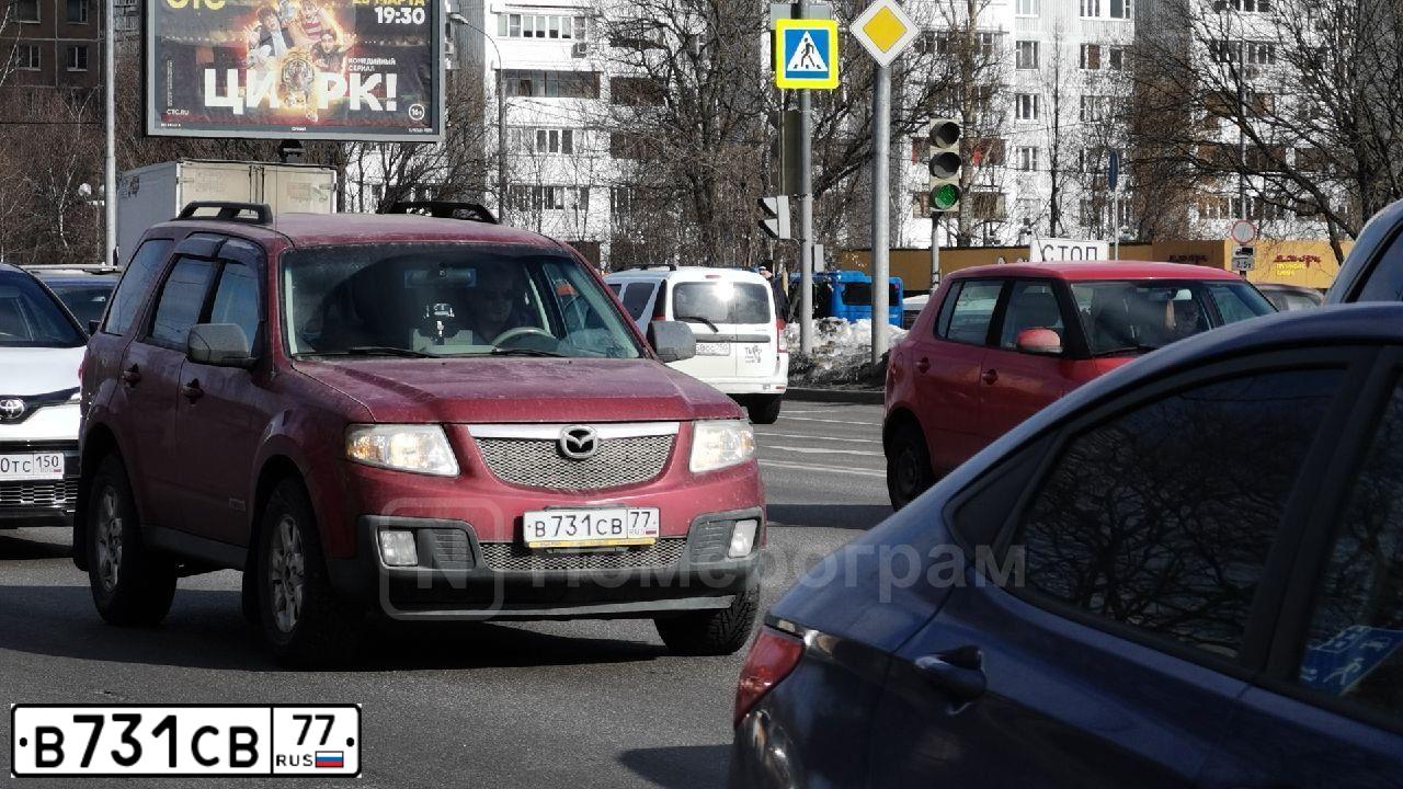 Фото автомобиля МАЗДА ТРИБЬЮТ, 2007 — госномер Р674СС126. Цвет: КРАСНЫЙ