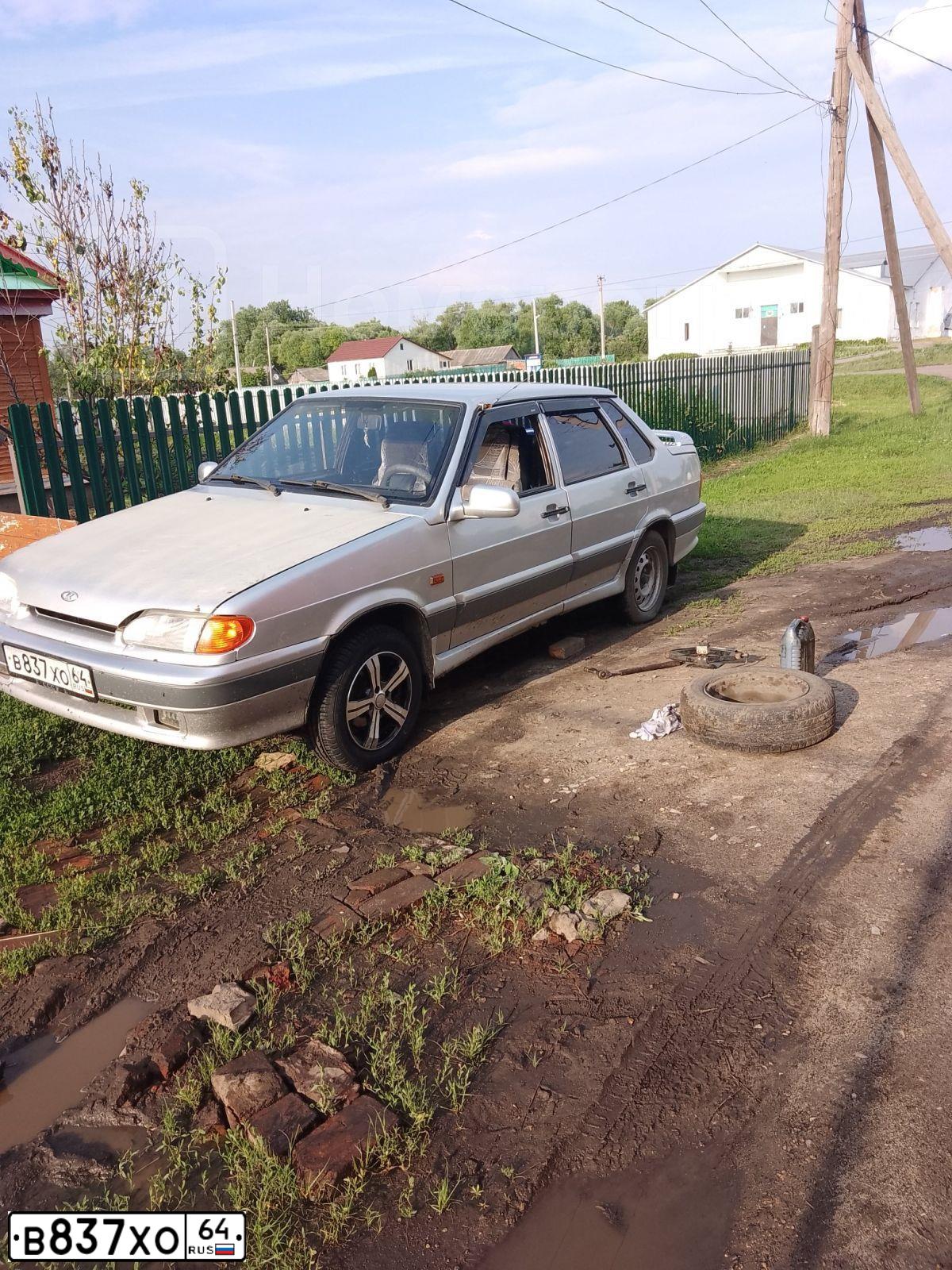 Фото автомобиля LADA 2115 SAMARA, 2007 — госномер В837ХО64. Цвет: Светло-Серебристый металлик