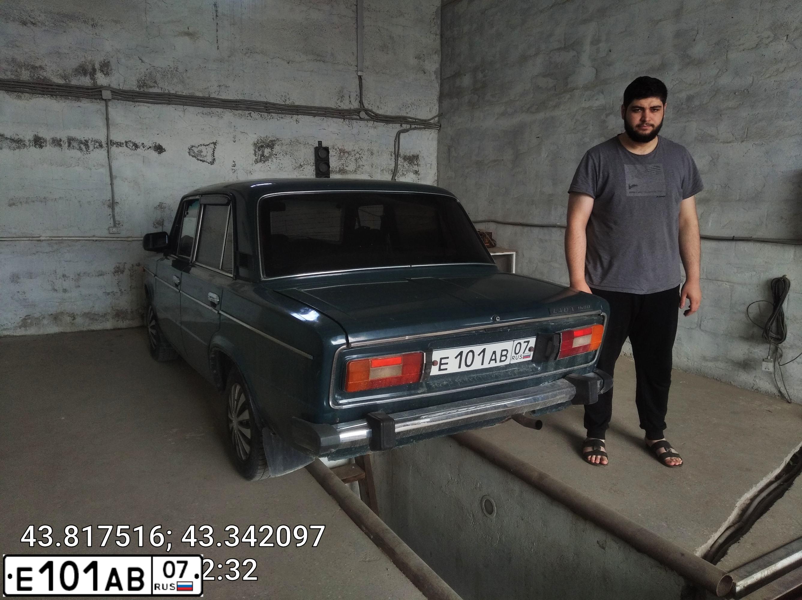 Фото автомобиля LADA 2106, 1996 — госномер Е101АВ07. Цвет: МУРЕНА