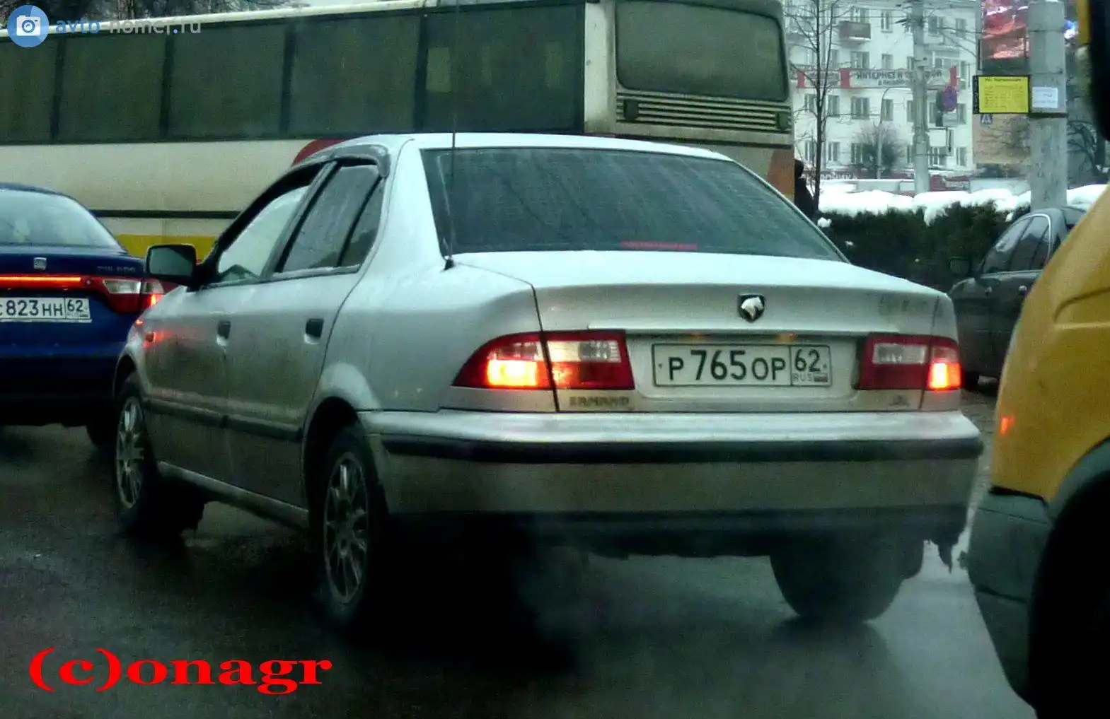 Фото автомобиля ИРАН ХОДРО САМАНД, 2006 — госномер В782УА62. Цвет: Серебристый