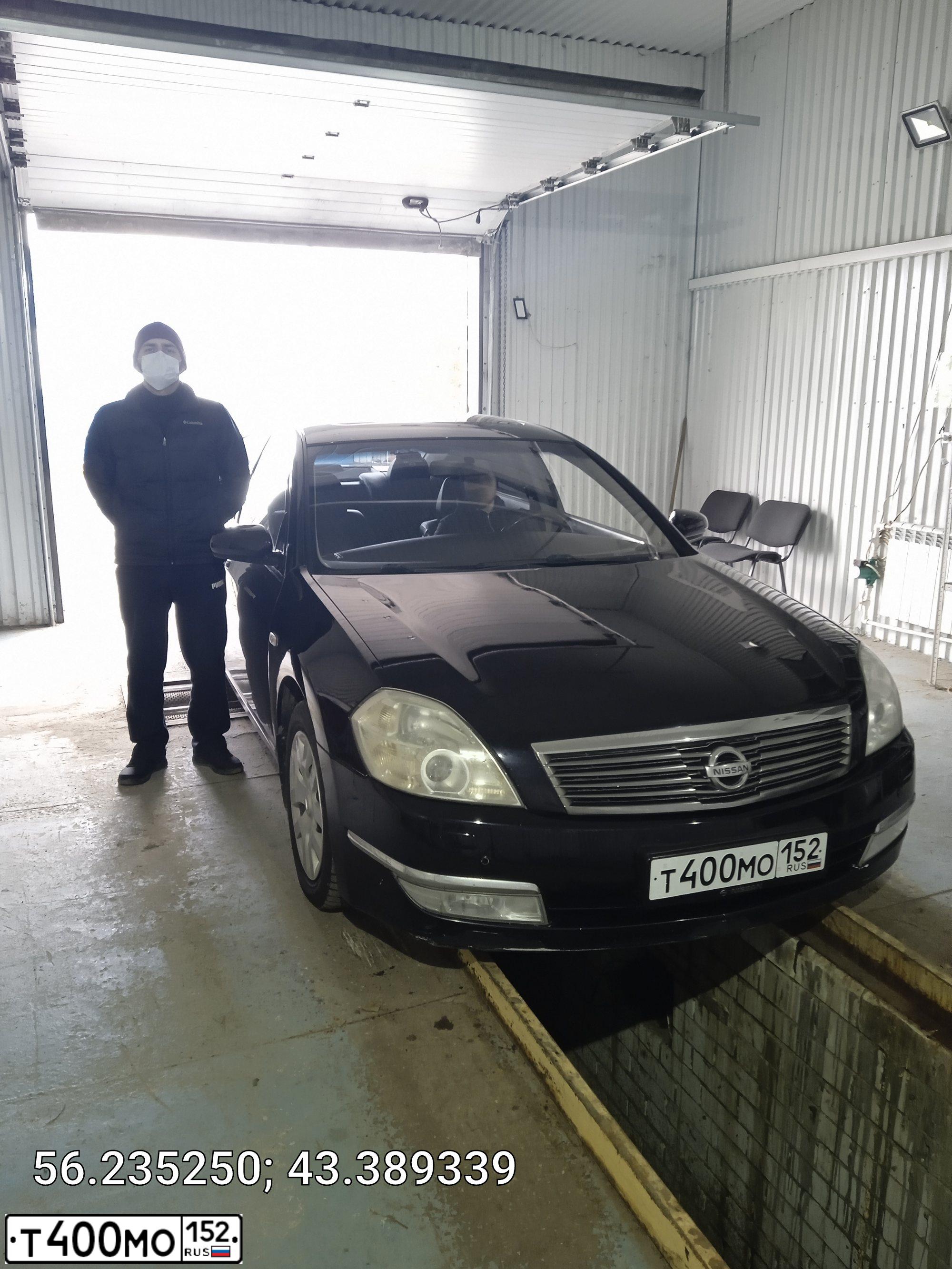 Фото автомобиля NISSAN TEANA, 2006 — госномер М129УА33