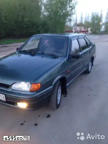 Фото автомобиля LADA 2115 SAMARA, 2007 — госномер А595ХО102. Цвет: Серо-сине-зеленый