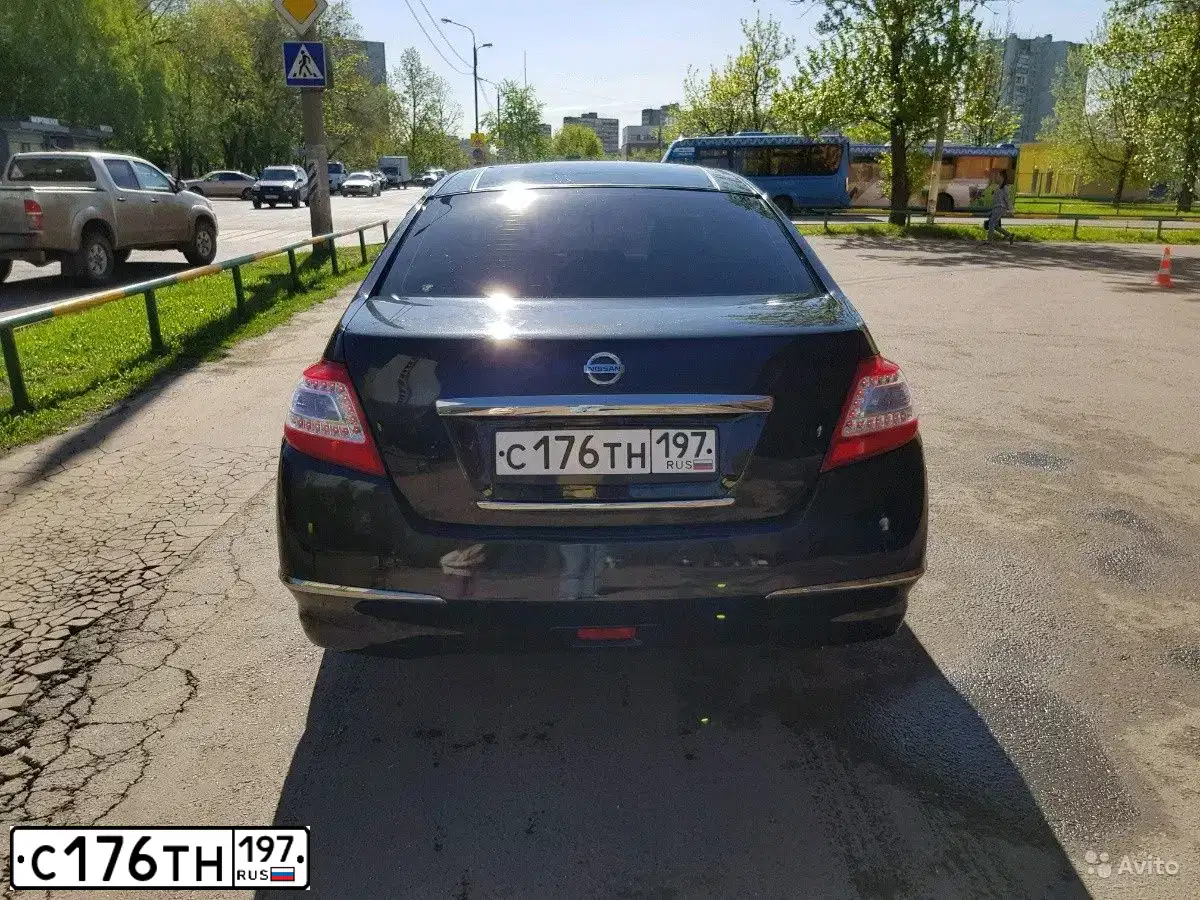 Фото автомобиля NISSAN TEANA, 2011 — госномер С176ТН197. Цвет: ЧЕРНЫЙ
