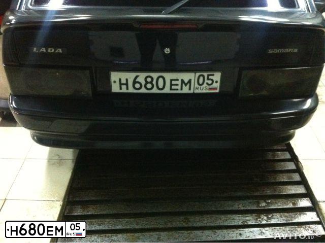 Фото автомобиля LADA 2114 SAMARA, 2010 — госномер Н680ЕМ05. Цвет: ЧЕРНЫЙ