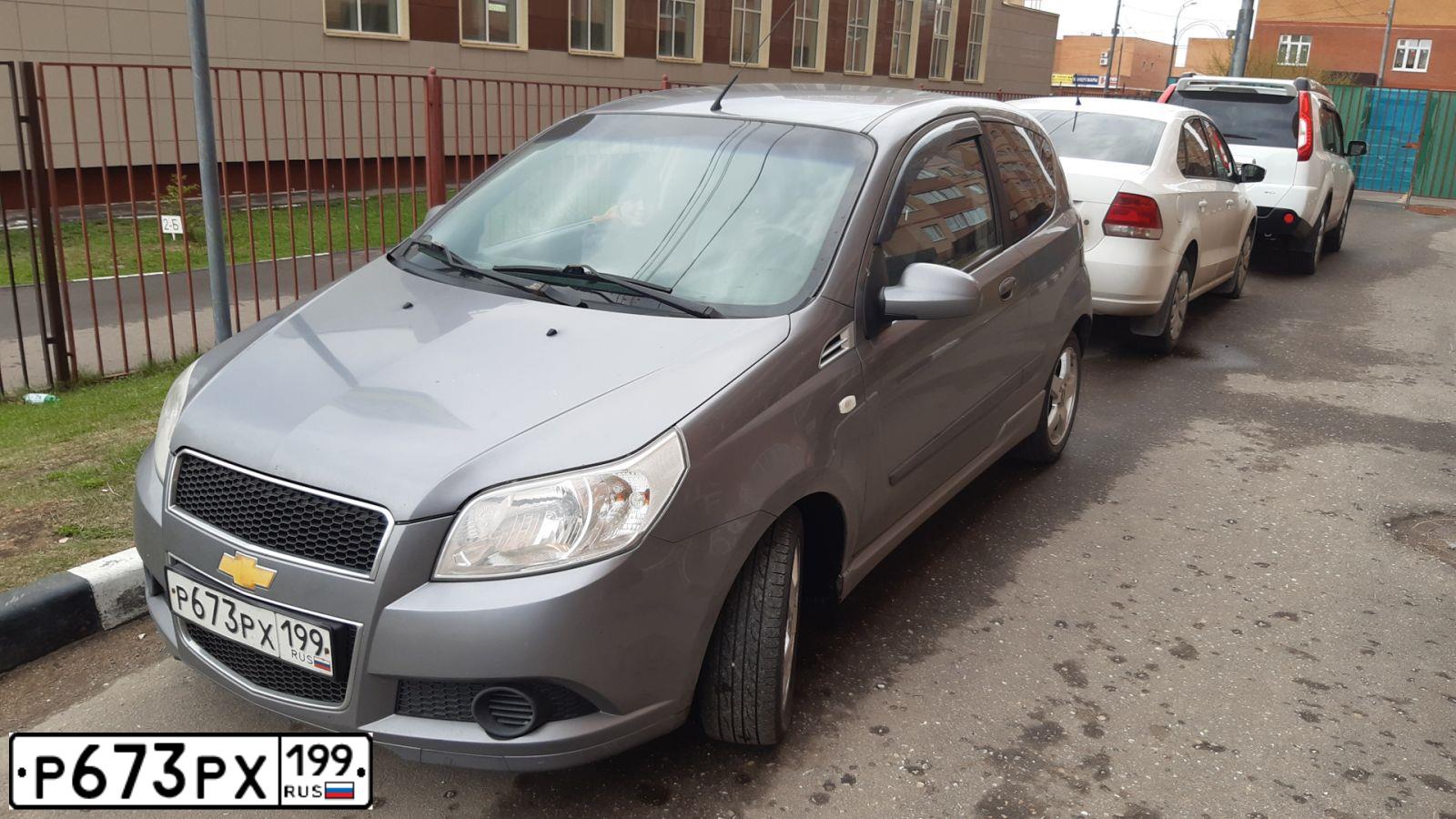 Фото автомобиля CHEVROLET AVEO, 2008 — госномер Р673РХ199