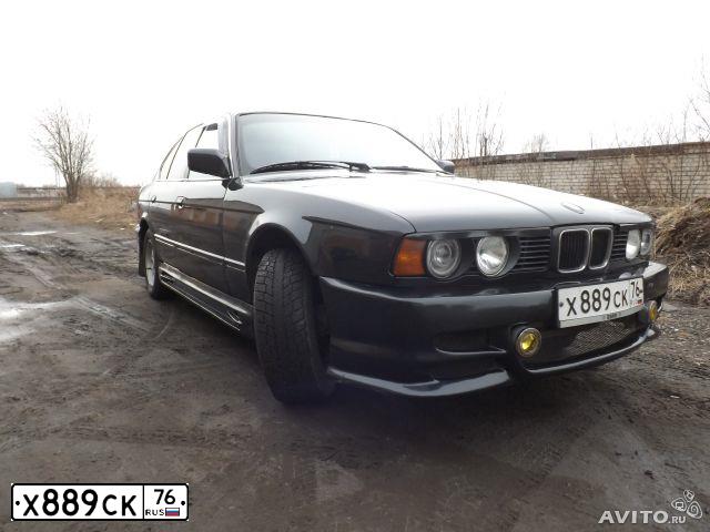 Фото автомобиля BMW SERIE 5, 1992 — госномер Х889СК76. Цвет: ЧЕРНЫЙ