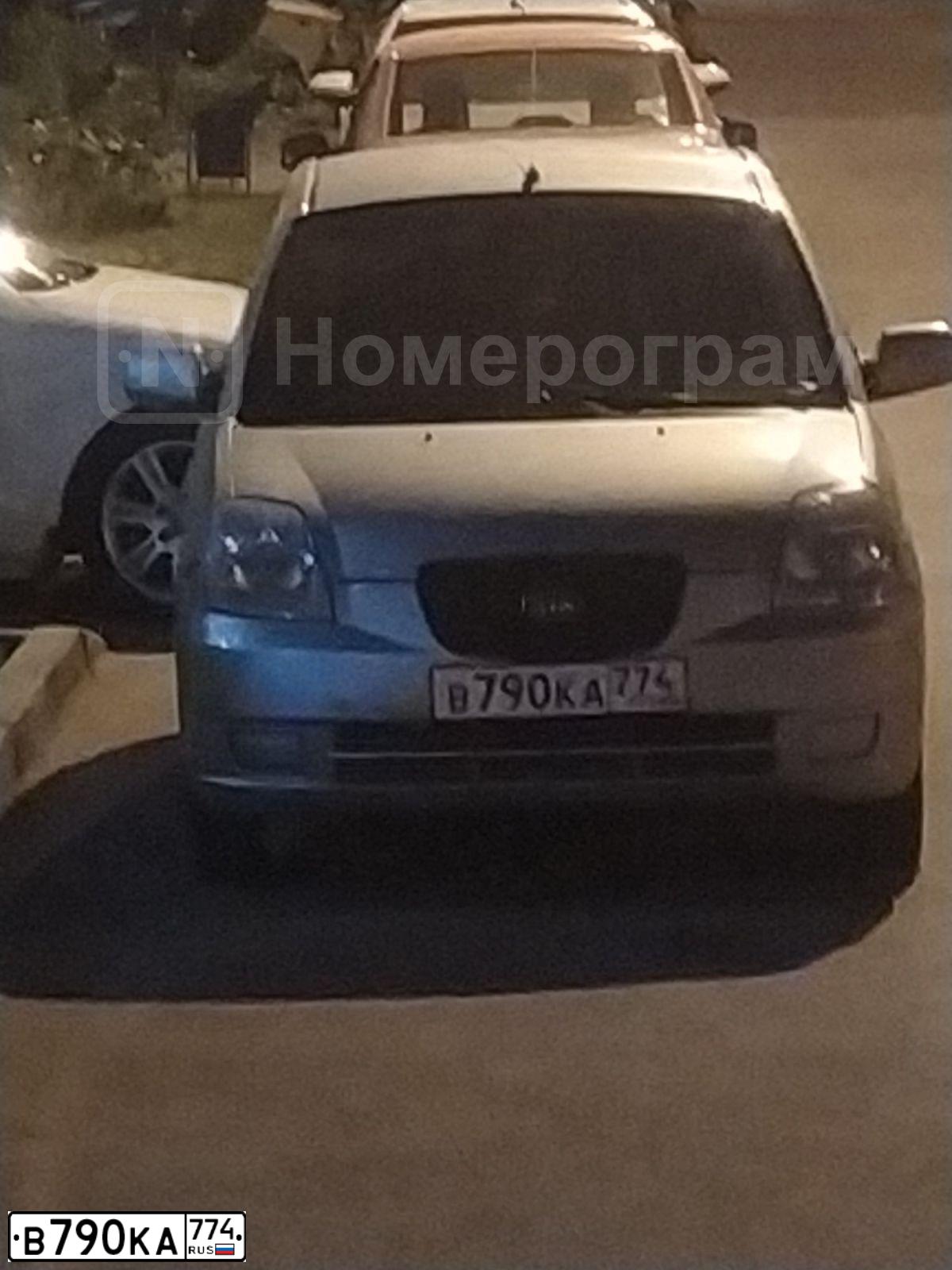 Фото автомобиля KIA PICANTO / MORNING, 2006 — госномер В790КА774. Цвет: СВЕТЛО-СЕРЫЙ