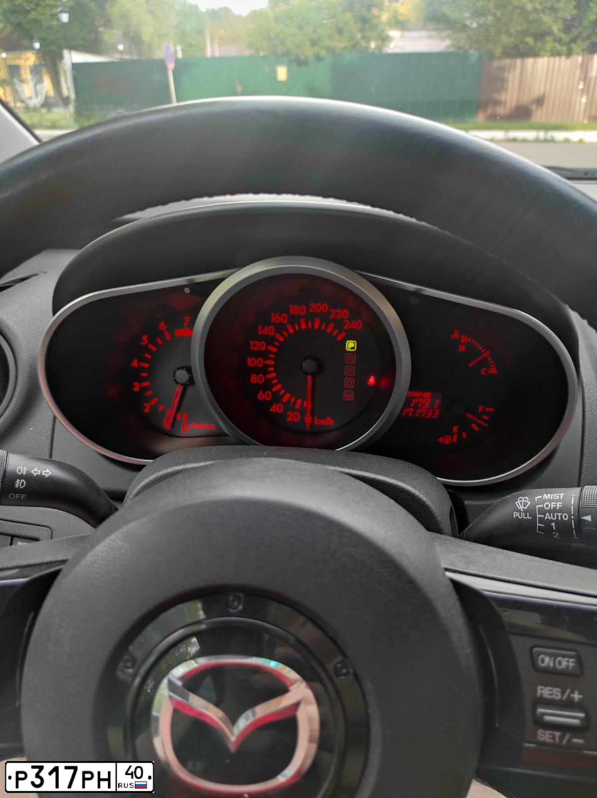 Фото автомобиля MAZDA CX-7, 2008 — госномер К707ОУ40. Цвет: Красный