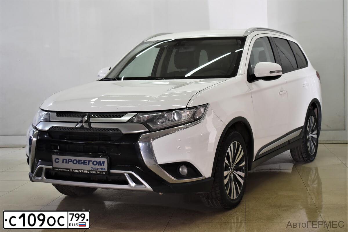 Фото автомобиля MITSUBISHI OUTLANDER, 2019 — госномер С109ОС799. Цвет: БЕЛЫЙ
