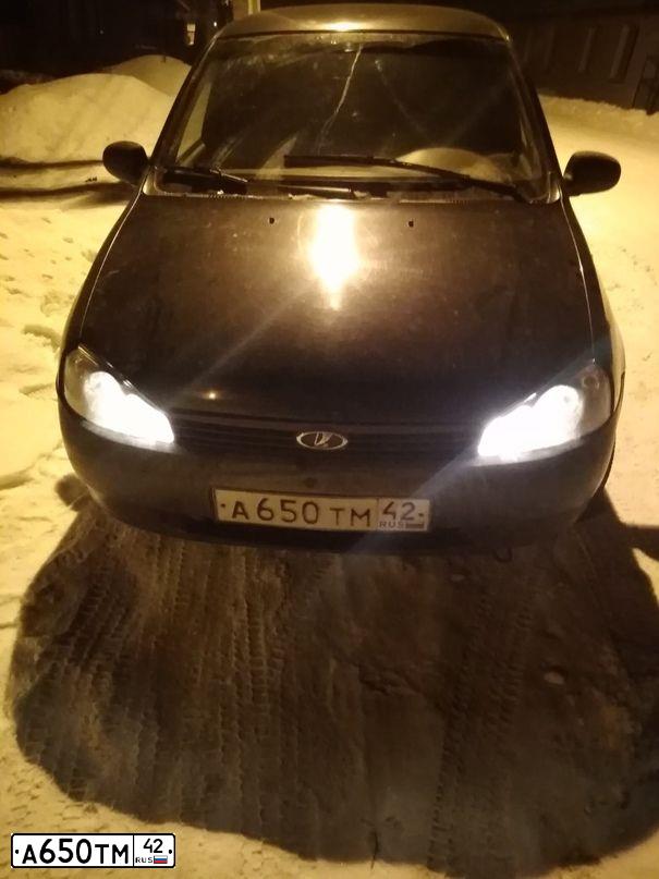 Фото автомобиля LADA 1118 KALINA, 2007 — госномер О935МХ142. Цвет: СИНЕ-ФИОЛЕТОВЫЙ