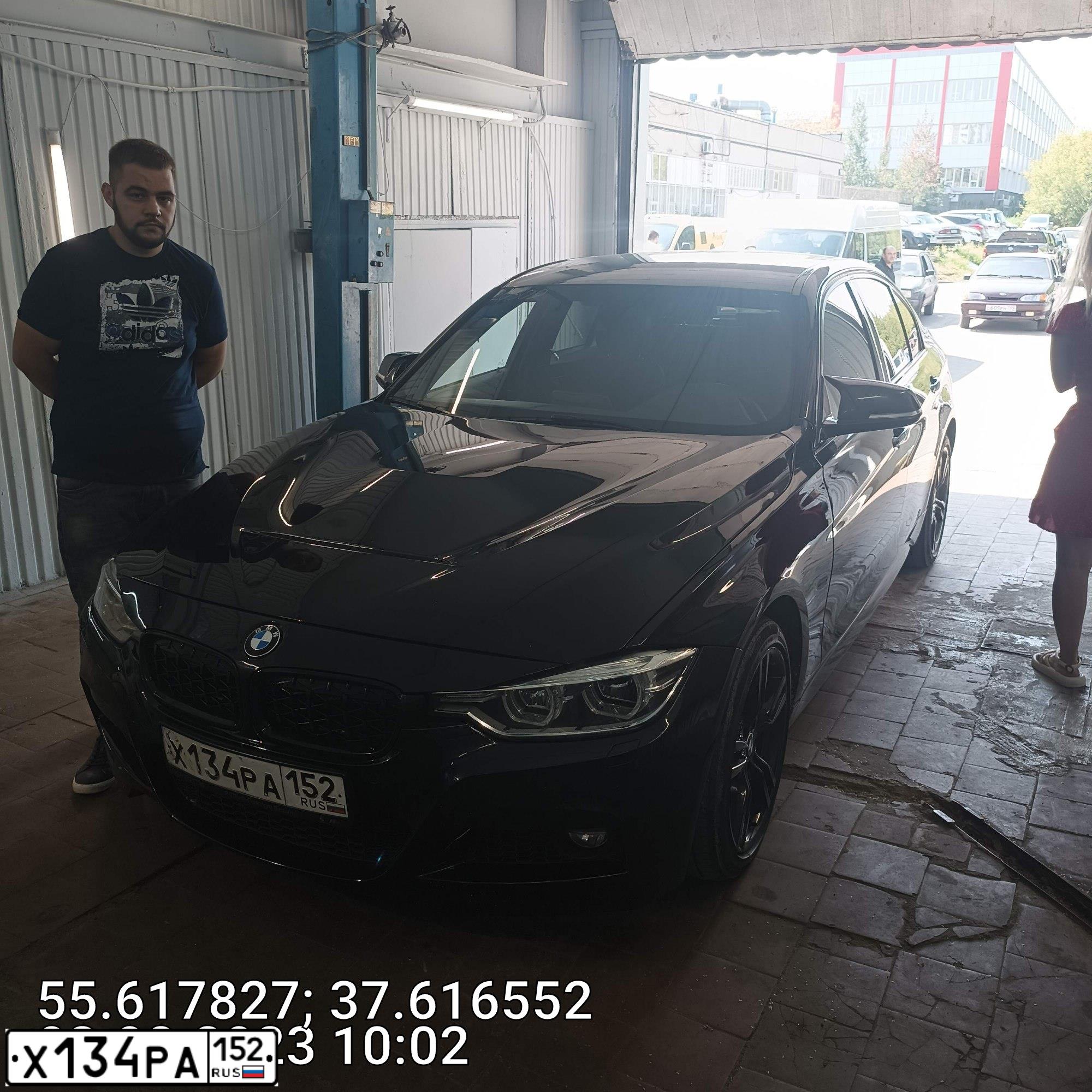 Фото автомобиля BMW 320I, 2017 — госномер О636ОА797. Цвет: ЧЕРНЫЙ