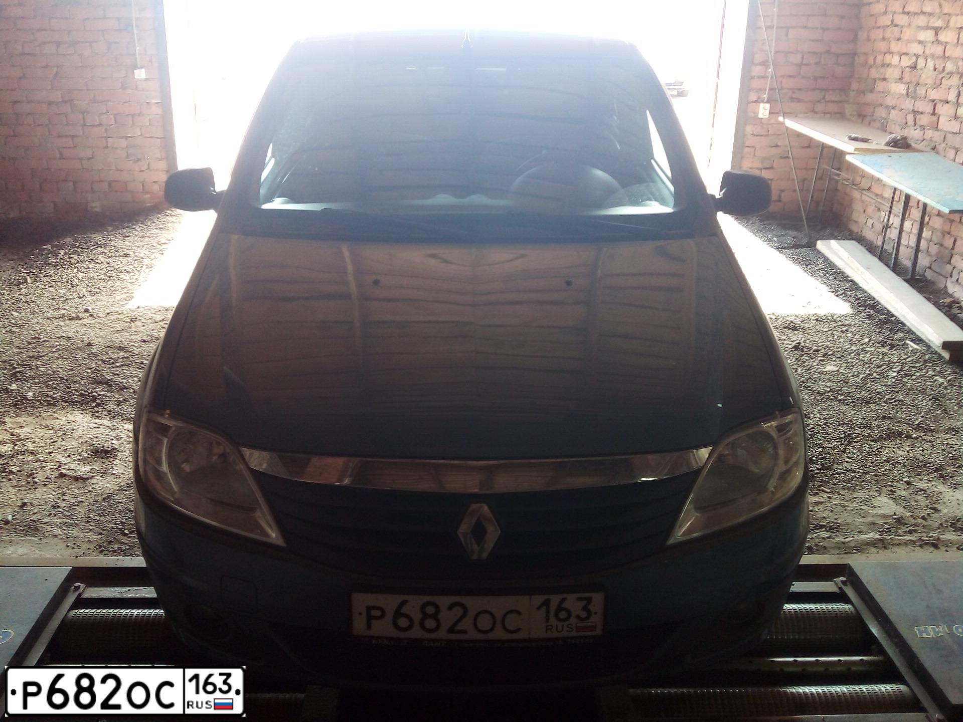 Фото автомобиля RENAULT LOGAN, 2011 — госномер Е707ОХ716. Цвет: синий