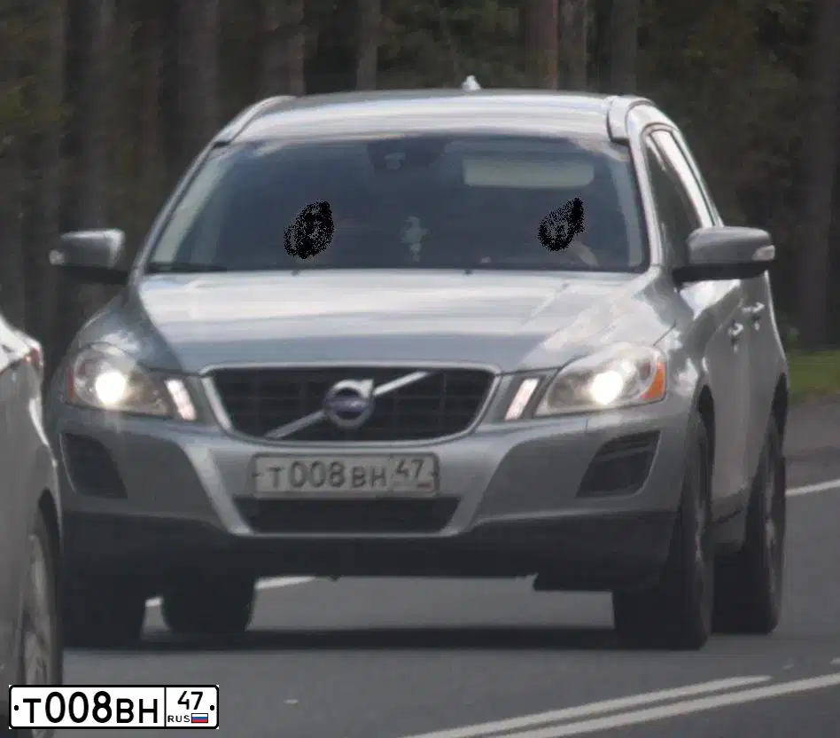 Фото автомобиля VOLVO XC60, 2013 — госномер Т008ВН47. Цвет: СЕРЕБРИСТЫЙ