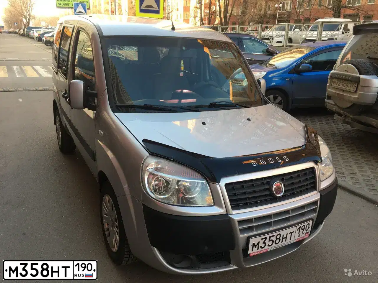 Фото автомобиля FIAT DOBLO, 2008 — госномер У286АА44. Цвет: СЕРЫЙ СТАЛЬНОЙ