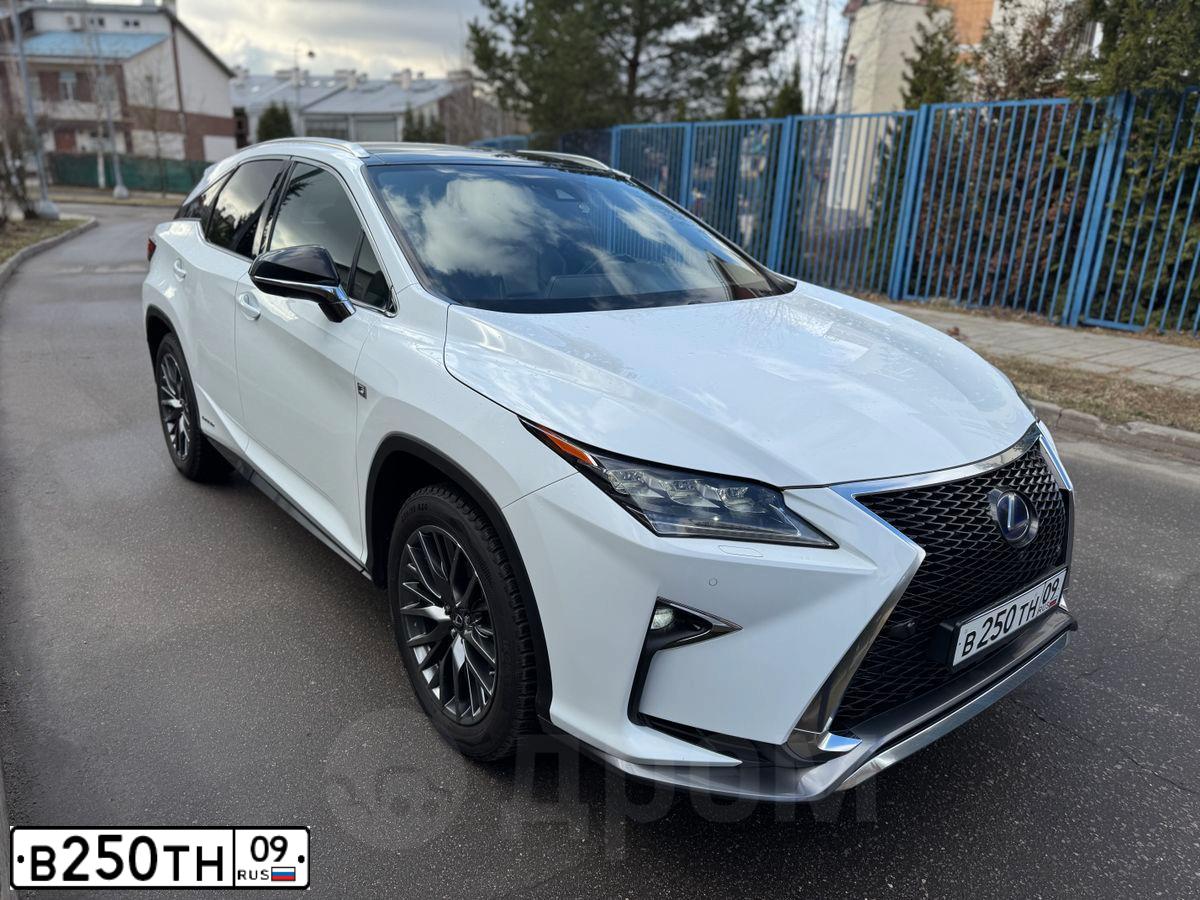 Фото автомобиля LEXUS RX, 2017 — госномер В250ТН09. Цвет: Белый