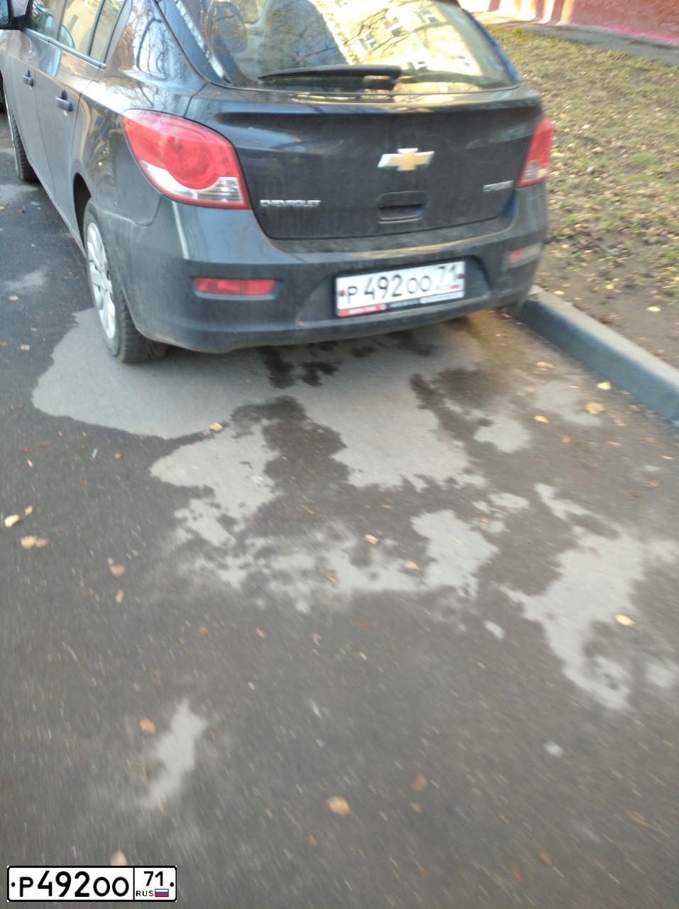 Фото автомобиля CHEVROLET CRUZE, 2014 — госномер Р492ОО71. Цвет: ЧЕРНЫЙ МЕТАЛЛИК