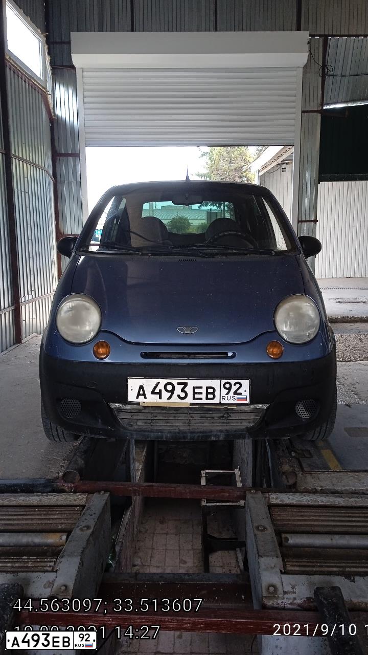 Фото автомобиля DAEWOO  MATIZ, 2007 — госномер М266МН82. Цвет: синий