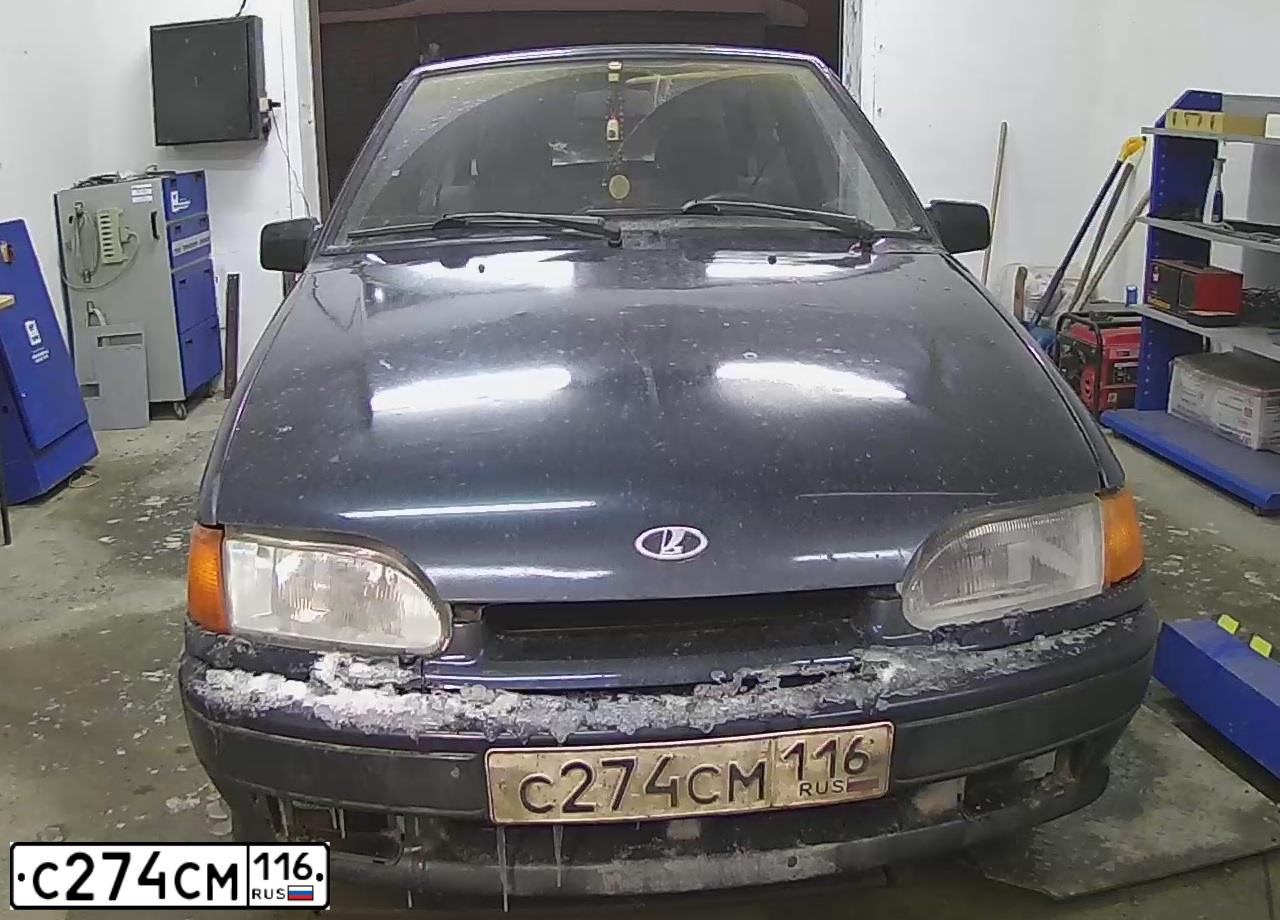Фото автомобиля LADA 2113 SAMARA, 2007 — госномер О703КН716. Цвет: Темно-зеленый