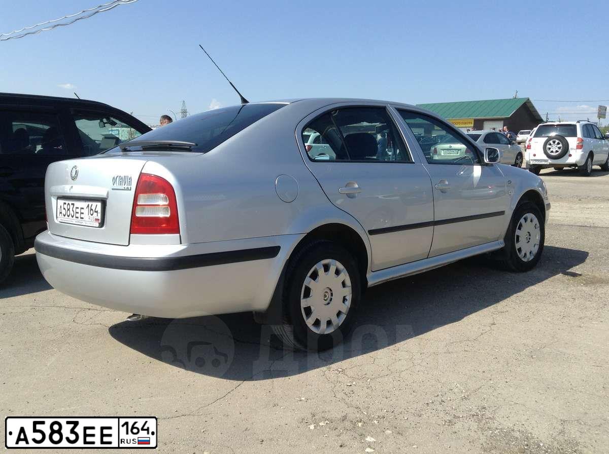 Фото автомобиля SKODA OCTAVIA, 2004 — госномер А583ЕЕ164. Цвет: Серебристый